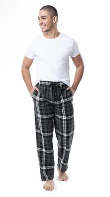 FRUIT OF THE LOOM 男式 PJ 裤子抓绒大号 36-38 格子轻便新品 — 第 1/4 张图片