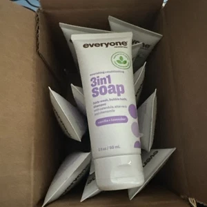 3-in-1 Vanilla And Lavender Soap 2 Oz  by Everyone LOT OF 12 - Picture 1 of 2