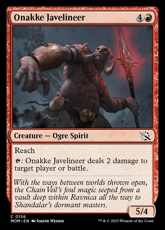 x1 Onakke Javelineer - March of the Machines - NM - MTG - Image 1 of 1