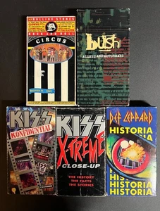 Classic Rock VHS Lot- KISS Def Leppard Bush Rolling Stones - Picture 1 of 5
