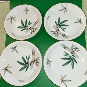 Set 4 piatti insalata bambù porcellana Noritake Cina Canton vintage - Foto 1 di 6