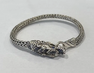 Pulsera Estación Zafiro Dragón Naga John Hardy Legends Plata 925 - LEER Foto 1 de 4