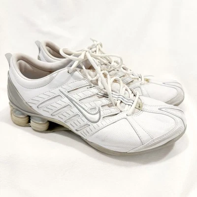 2000's Y2K Vintage Nike Shox Navina Branco Prata Raro 312756-102 8.5 Feminino - Imagem 1 de 4