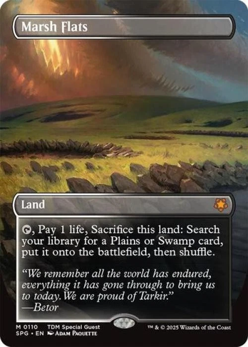 Marsh Flats (Borderless) -Foil Near Mint MTG Special Guests - Image 1 of 1