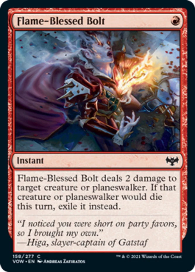 x1 Flame-Blessed Bolt - Innistrad: Crimson Vow - NM - MTG - Image 1 of 1
