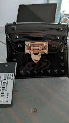 Kendall + Kylie Studded Silicon Bag/Bag Charm - New Black Cross Body - Image 1 of 4