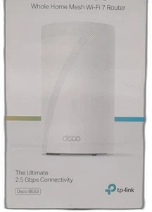Tp-link Deco Be63 Tri-band Wifi 7 Be10000 Whole Home Mesh System- 6-stream 10 - Picture 1 of 5