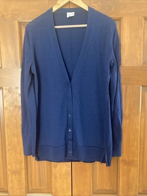 GAP Extra Fine Merino Wool Navy Blue Cardigan Women’s Size Large L - Image 1 of 3