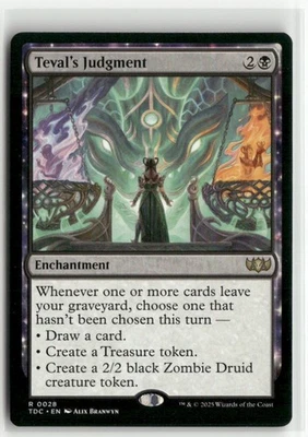 Teval's Judgment Commander Tarkir Dragonstorm MTG NM - Image 1 of 2