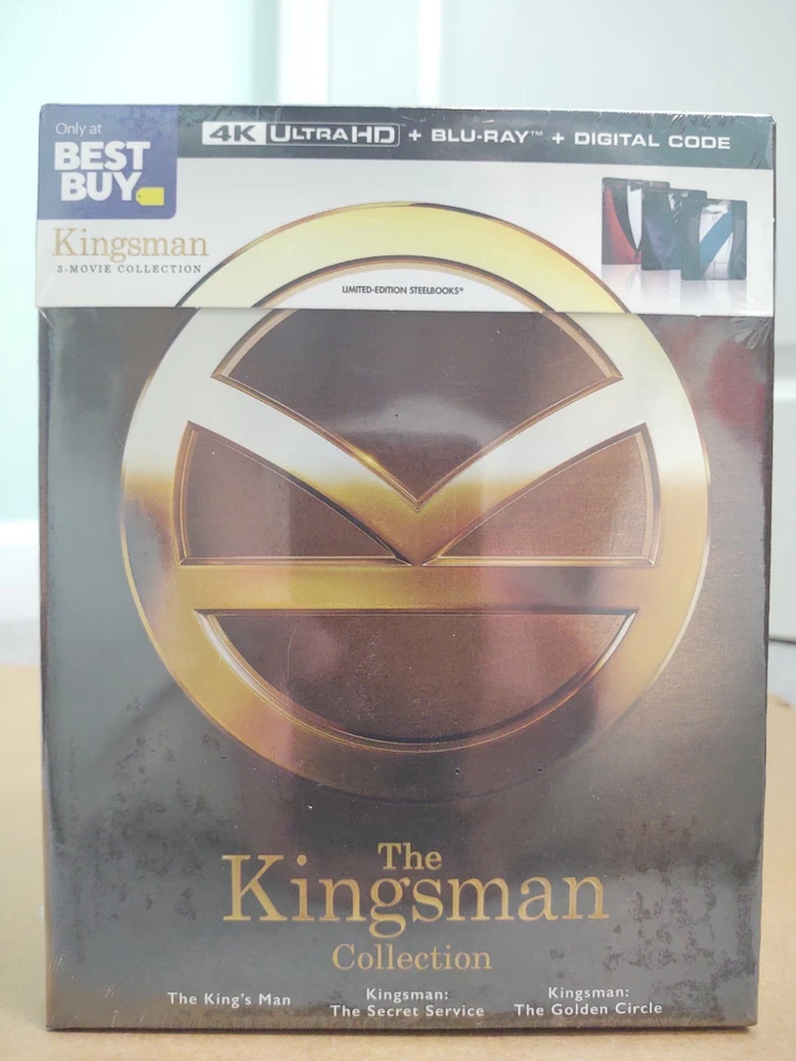 Kingsman Trilogy 4K + Blu-ray Best Buy Exclusive By Matthew Vaughn Sealed Boxset Foto 1 de 4