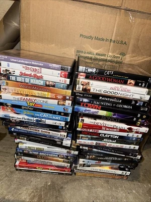 ~100 DVD movies! Wholesale assorted Used DVD Lot in Good condition with case#102 - Image 1 of 4
