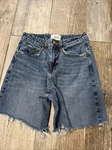 BDG Womens Denim Shorts Distressed Size 26 Tapered Baggy - Picture 1 of 3