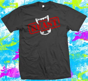 Beast T-Shirt Gym Clothing for Fitness Body Building Weight Training - Picture 1 of 1