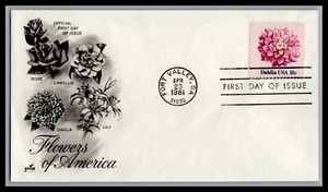 US FDC # 1878 18c Flower issue ArtCraft 1981, 9M898 - Picture 1 of 1