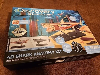 Discovery Mindblown 4D Kit de Anatomía de Tiburones - Kit de Biología Marina - Todos los Órganos Principales Foto 1 de 3