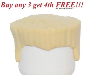 ☀️NUEVA Minifigura Lego Pelo Hombre Niño Parte Superior Plana TAN Ninja Zane Minifigura Corte Redondo Foto 1 de 4