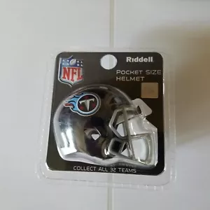 Casco profesional de bolsillo azul Tennesse Titans 2018 estilo Riddell - Imagen 1 de 2