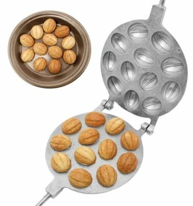 Oreshnitsa Russian Oreshki Walnut Nutlets Oreshnica Cookie Form Mold Maker 12 - Picture 1 of 12