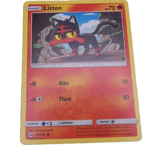 Pokemon Card (2016) - LITTEN # 24/149 - Standard Size Pokemon TCG - Near Mint - Picture 1 of 2