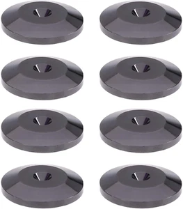 Bluecell Pack of 8 Black 24K Nickel Plated Speaker Spikes Pads Mats 5X25Mm Isola - Picture 1 of 12