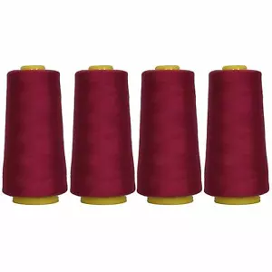 4 BIG CONES BAY BERRY SERGER SEWING THREAD 2750 YD TEX 27 40S/2-THREADART - Picture 1 of 8