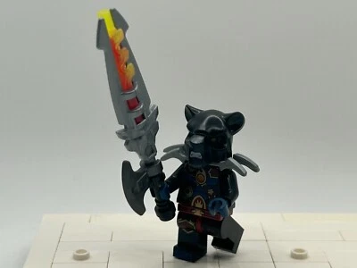 LEGO Tormak Black Outfit tiger minifigure Legends of Chima 70222 loc133 NEW - Image 1 of 4