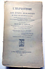 HYPNOTISME/ET ETATS ANALOGUES/GILLES DE LA TOURETTE/PLON/1889/RARE/PSYCHIATRIE