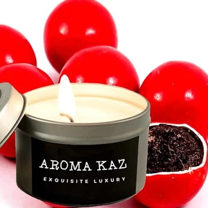 Choc Orange Jaffa Scented Tin Candles Hand Poured Vegan Friendly Eco Soy - Picture 1 of 10