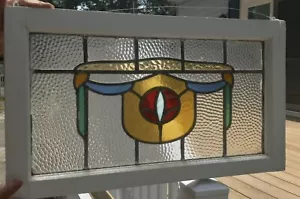 SUN CATCHER STAINED GLASS WINDOW 30 X 18 - Picture 1 of 8