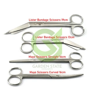 Nurse Medical Lister Bandage Scissors Mayo Scissors Micro Dissection Shears Set - Picture 1 of 5
