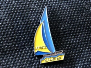 c PINS PIN ENAMEL POST LA POSTE PTT VOILE VOILIER BATEAUX CLUB 55 - Picture 1 of 1