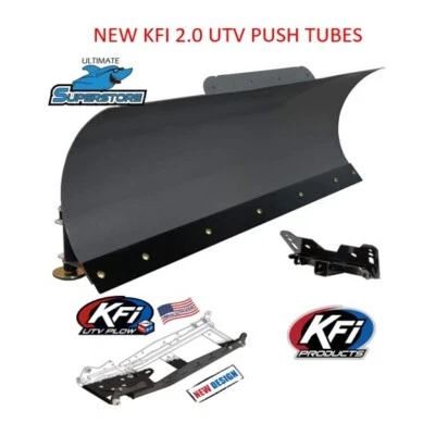 KIT QUITANIEVES KFI 2.0 POLARIS '10-22 Ranger EV tamaño mediano 66" hoja de acero  Foto 1 de 4