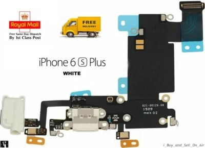 White iPhone 6S Plus Dock Connector Charging Port Audio Jack Replacement. 🇬🇧
