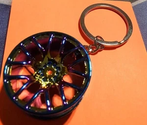 Car Hub Wheel Keychain, Brand New, trending, Multi-Colored - Picture 1 of 2