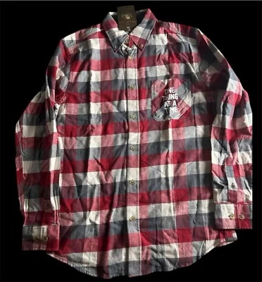 NWT Morgan Wallen One Thing at a Time River Long Sleeve Flannel Mens Size Small - Image 1 of 4