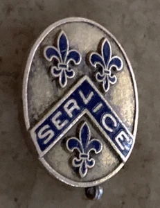 Vintage Brass SERVICE SCOUT Pin Badge (Boy Scouts?) - Picture 1 of 2