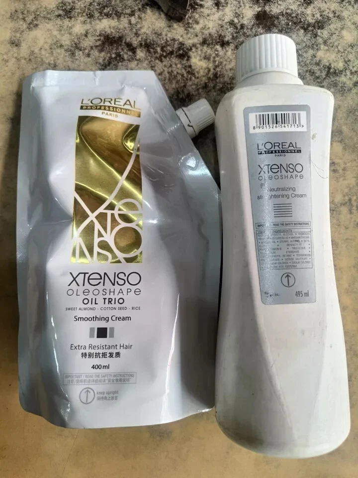Crema alisadora y neutralizante Loreal Professional Xtenso (400 ml + 495 ml) Foto 1 de 4