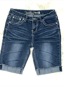 Revolution by Revolt Bermuda Embellished Shorts Size 14 Youth - Picture 1 of 7