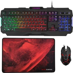 Mars Gaming Set mit Gaming-Tastatur und Maus MCP118 Schwarz - Bild 1 von 4