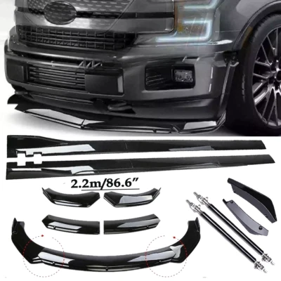 For Ford F150 F-150 Truck Front Bumper Spoiler Body Kit / Side Skirt/Strut - Imagem 1 de 4