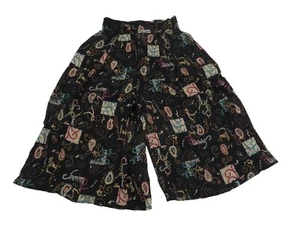 Vintage 90s Made In USA Floral Paisley Culottes Shorts Womens 0 2 Germany Rayon - Picture 1 of 7