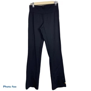 Lucy Active Black Split Hem Yoga Straight Leg Low Rise Pants - Picture 1 of 6