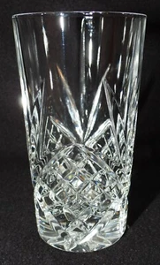 Vintage Heavy Fine Cut Lead Crystal Highball Glass 5 3/8" Tall - Picture 1 of 10