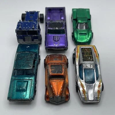 Vintage Hot Wheels Redline Restoration LOT Large Charge Custom T-Bird Ford J-Car - Image 1 of 4