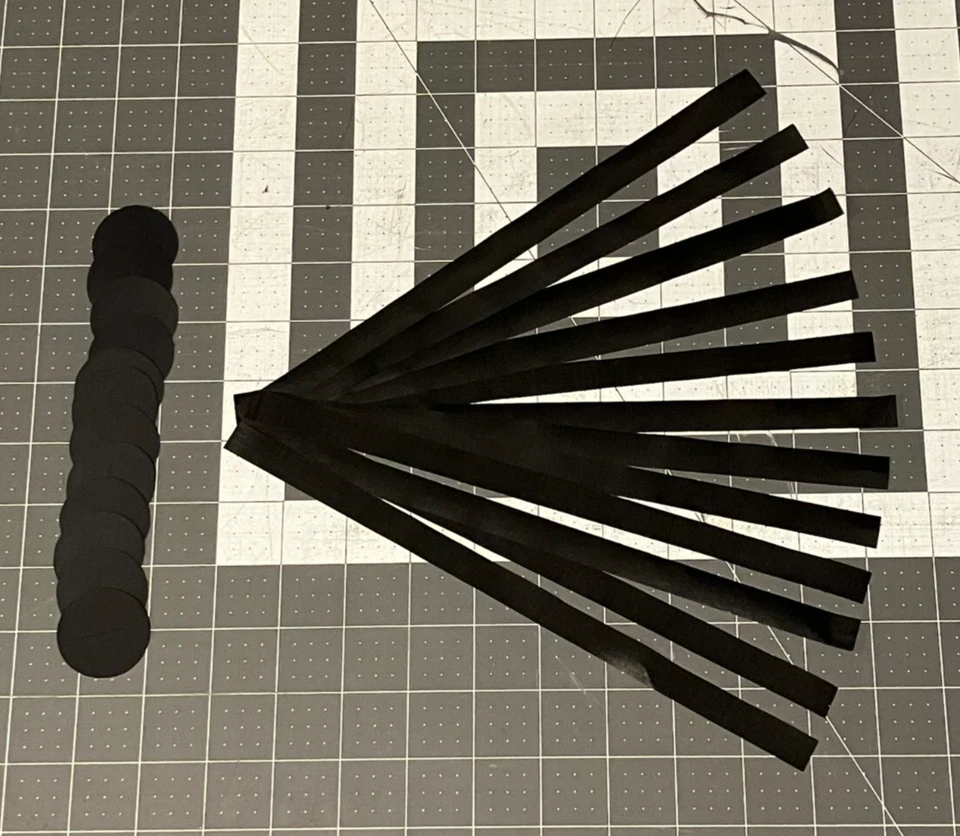 Sail Telltales - Negro (Juego de 12 con discos adhesivos negros) Foto 1 de 1