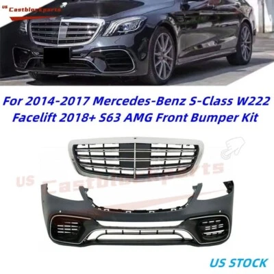 Kit de parachoques delantero Facelift 18+ S63 AMG para Mercedes Benz Clase S W222 S550 14-17 Foto 1 de 4