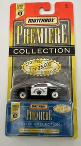Matchbox Premiere Police Collection - California Highway Patrol Camaro 1/64 New - Picture 1 of 1