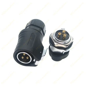 XHP20 3 pines tornillo crimpado impermeable alimentación macho hembra, conector de cable eléctrico - Imagen 1 de 6