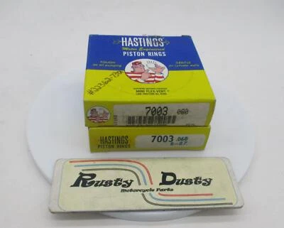 Juego de anillos de pistón Harley Davidson Hastings 7003-060 de gran tamaño .060 22362-73TA Foto 1 de 4