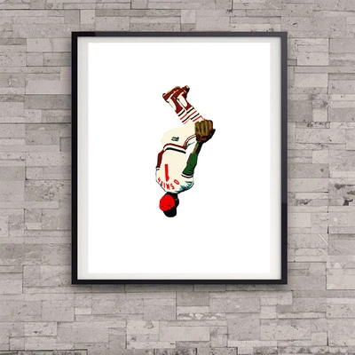 St Louis Cardinals Ozzie Smith The Wizard Poster Flip Busch Stadium Gift Art 80s - Image 1 of 3